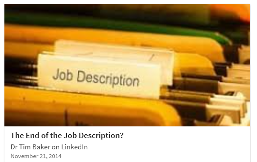 The End of the Job Description?