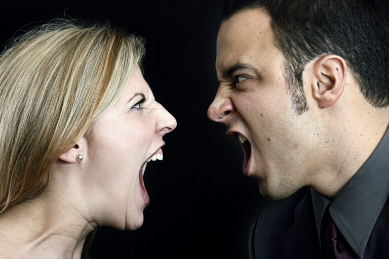 Screaming couple